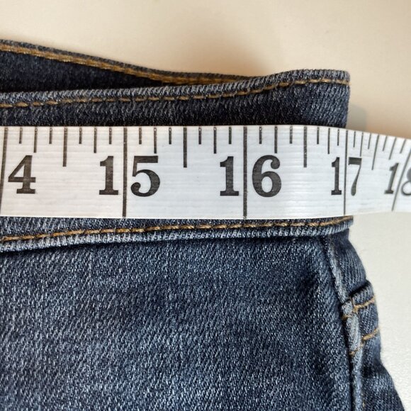 Hudson Skinny Ankle Jeans Krista Womens Size 30 Dark Wash Raw Hem Bloke Designer - Picture 10 of 12